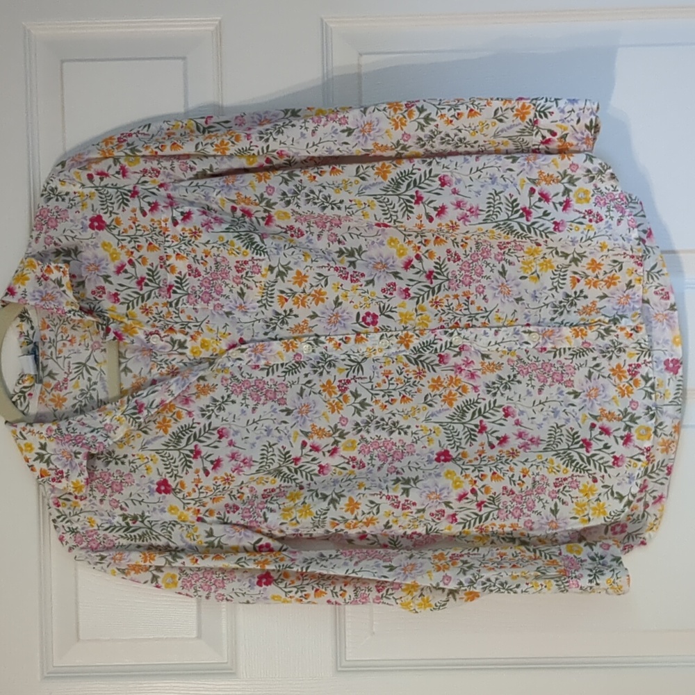 Floral button up blouse